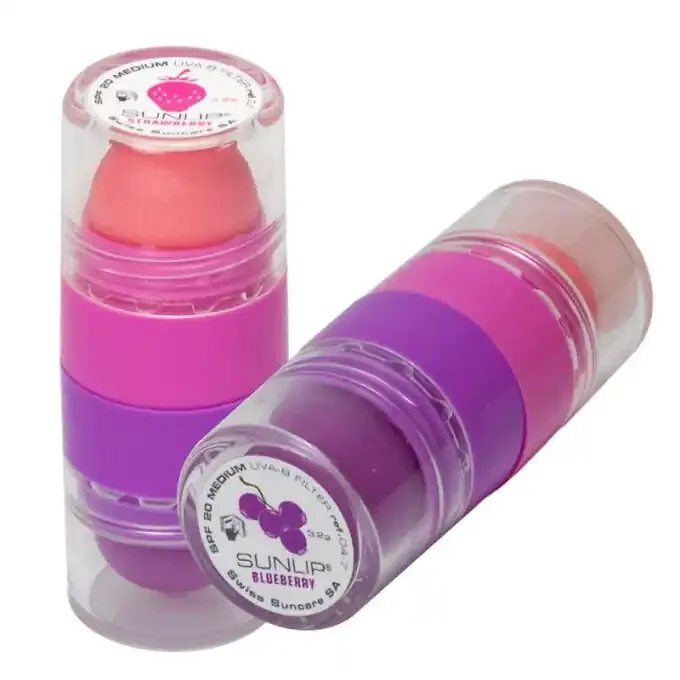Stick à lèvres solaires SUNLIP « DUO » FRUITY IP20 Nouvelle Collection