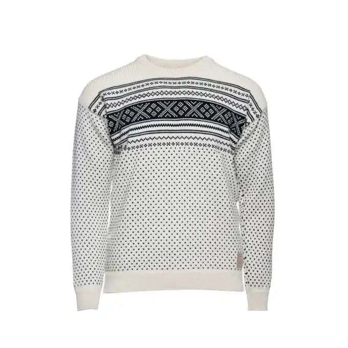 Sweat Dale of Norway VALLOY MASCULINE SWEATER Off white / Black Top Qualité