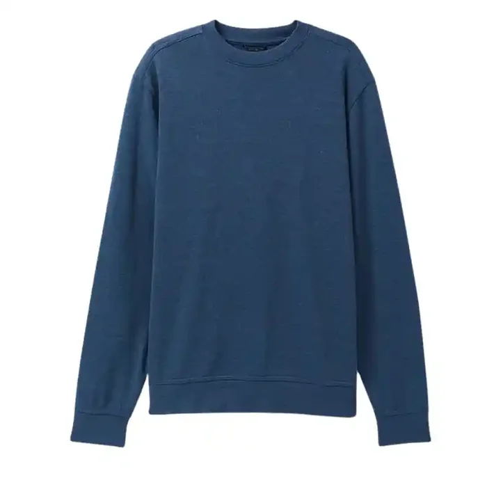 Sweat pour homme Vintage Terry Crew Prana Livraison Gratuite