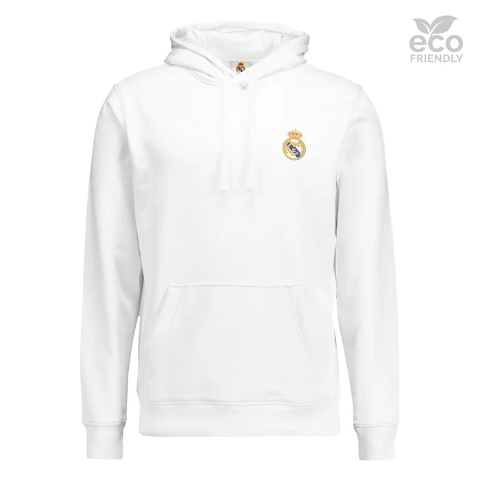Sweatshirt blanc à capuche pour hommes ECO Essentials Real Madrid Manteau Couleur – Boutique Officiel Real Madrid CF