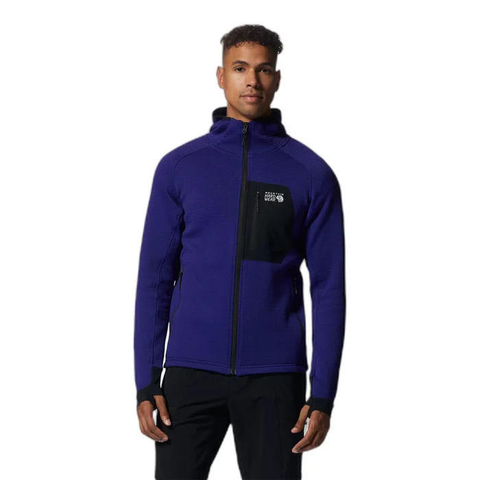 Sweatshirt u00e0 capuche full zip Mountain Hardwear Polartecu00ae Power Gridu2122 [Taille S]