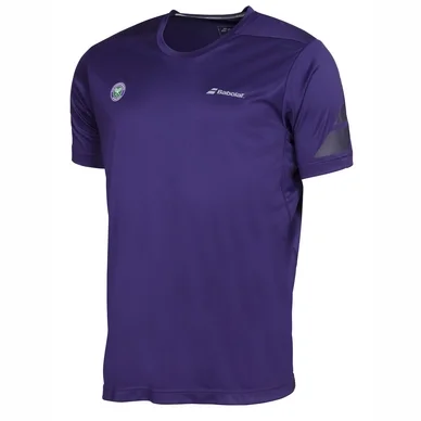 T-Shirt Babolat Crew Neck P M Wim Purple