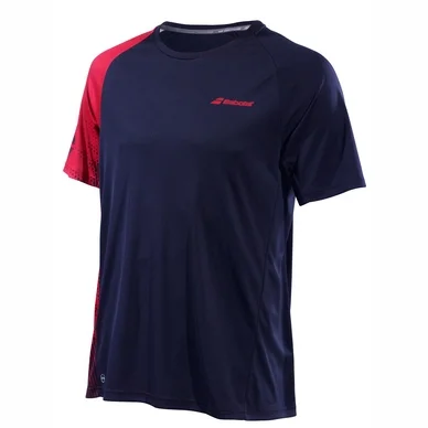 T-shirt Babolat Men Performance Crew Neck Tee Black Salsa
