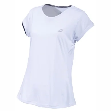 T-shirt Babolat Women Performance Cap Sleeve Top White Silver