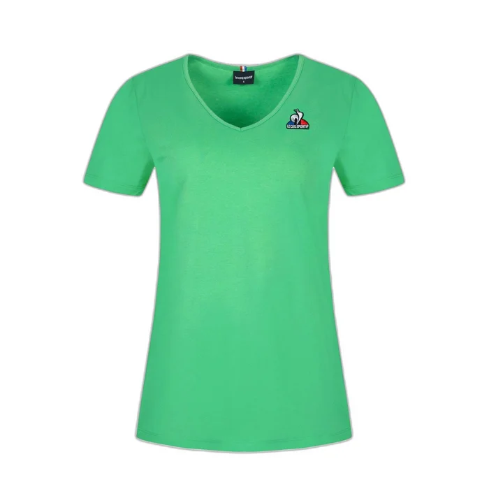 T-shirt col v femme Le Coq Sportif ESS Nu00b02 [Taille 2XS]