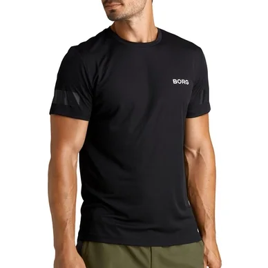 T-shirt de Sport Björn Borg Homme Training Tee Borg Black Beauty