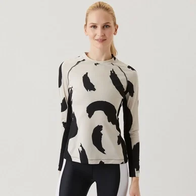 T-shirt de Sport Björn Borg Women Slim LS Tee STHLM Leo Art