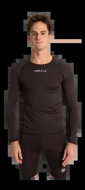 T-Shirt de Sport Osaka Homme Sport Baselayer Black