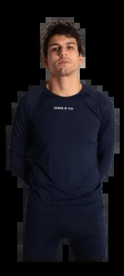 T-Shirt de Sport Osaka Homme Sport Baselayer Navy