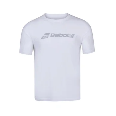 T-shirt de Tennis Babolat Boys Exercise Babolat Tee White White
