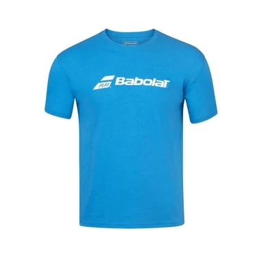 T-shirt de Tennis Babolat Men Exercise Babolat Tee Blue Aster Heather