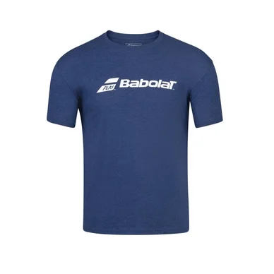 T-shirt de Tennis Babolat Men Exercise Babolat Tee Estate Blue Heather