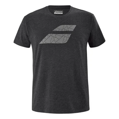 T-shirt de Tennis Babolat Men Exercise Big Flag Tee Black Heather