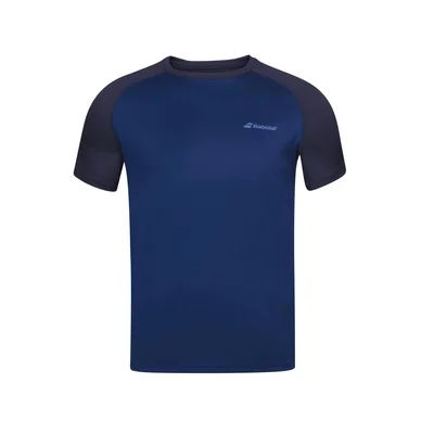 T-shirt de Tennis Babolat Men Play Crew Neck Tee Estate Blue