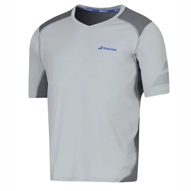 T-Shirt de tennis Babolat V-Neck Perf Men Gris