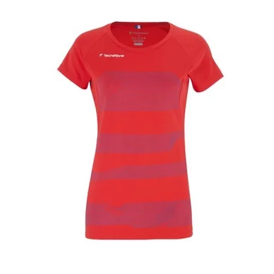 T-shirt de tennis Femme Tecnifibre F1 Stretch Rouge