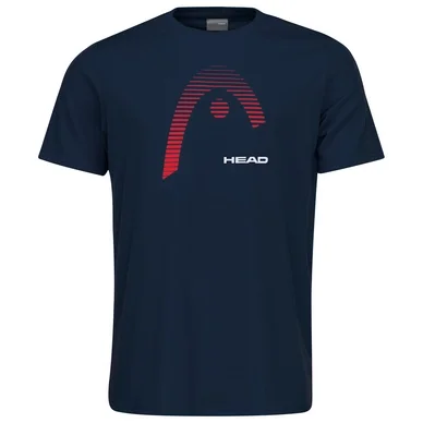 T-shirt de Tennis HEAD Men Club Carl Deep Blue Red