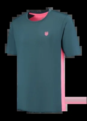 T-Shirt de Tennis K-Swiss Homme Hypercourt Mix Melange Crew Stargazer Pink