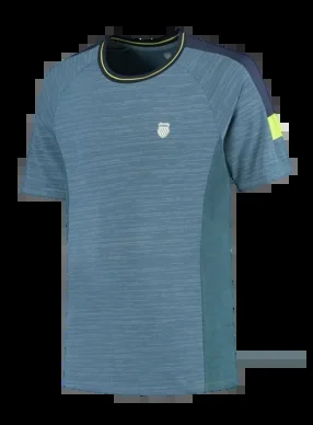 T-shirt de Tennis K-Swiss Homme Hypercourt Tee Melange 2 Indian Teal