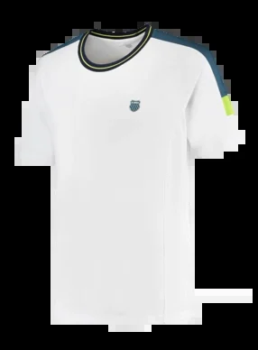T-shirt de Tennis K-Swiss Homme Hypercourt Tee Melange 2 White