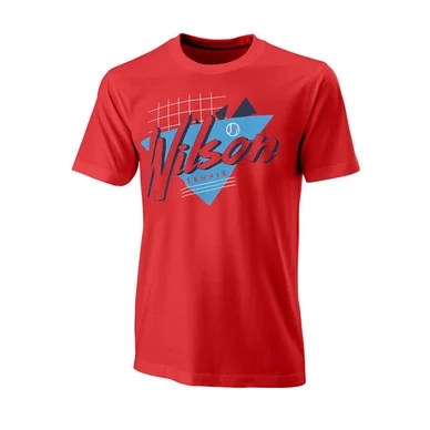 T-shirt de Tennis Wilson Homme Nostalgia Tech Tee Rouge