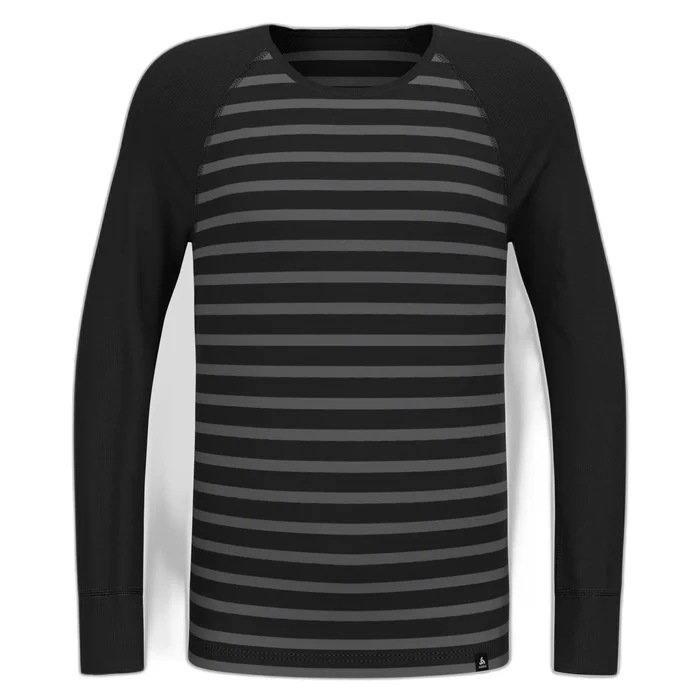T-shirt manches longues bu00e9bu00e9 Odlo Active Warm Stripes [Taille 12/18 mois]