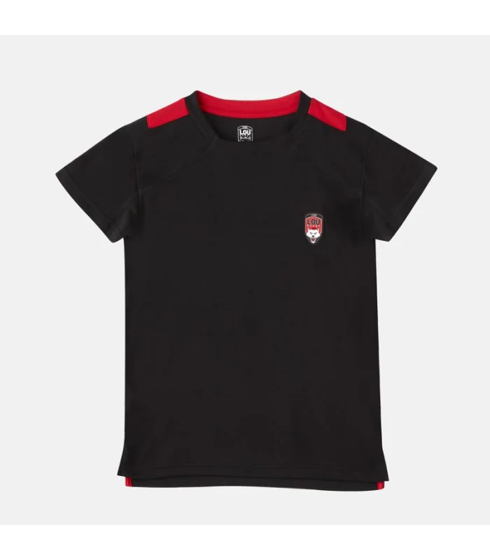 T-shirt Training LOU Rugby Extérieur Officiel Lyon Enfant Noir