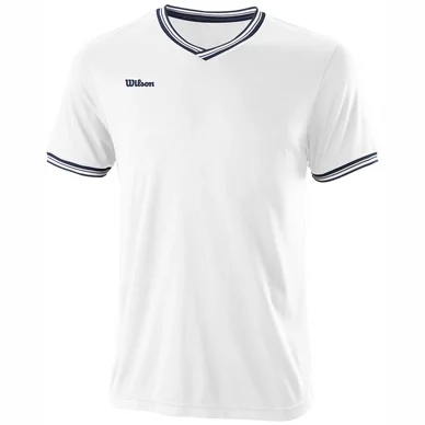 T-shirt Wilson Men Team II High V Neck White