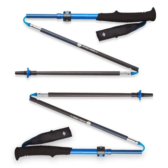 Top Qualité Bâtons de randonnée Black Diamond DISTANCE CARBON FLZ Ultra Blue