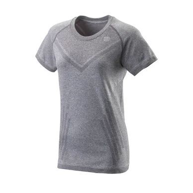 Tshirt de Tennis Wilson Women Power Seamless Crew Dark Grey