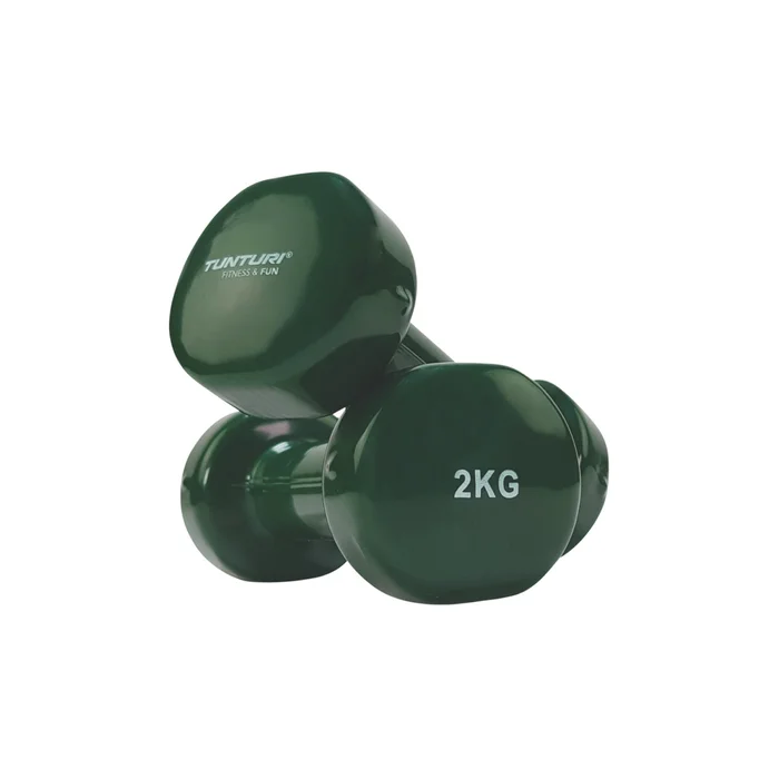 Tunturi – Haltères Vinyle 2 kg – Training Series