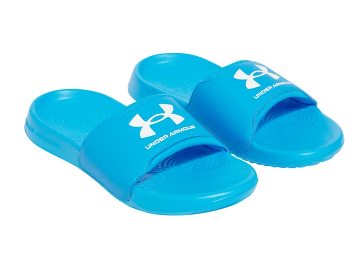 UA Boys’ Ignite Select Slides « Electric Blue-White »