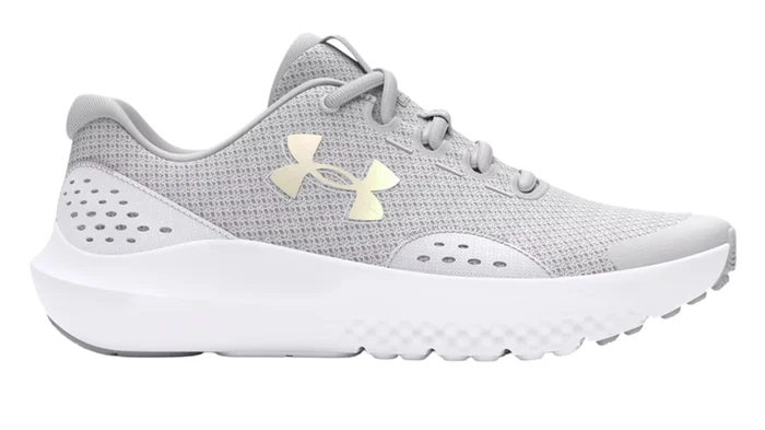 UA Girls’ Grade School Surge 4 Running Shoes « Halo Gray »
