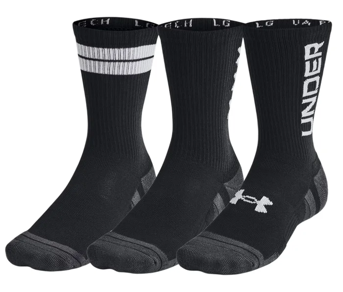 UA UnisexPerformance Tech 3-Pack Crew Socks « Black »