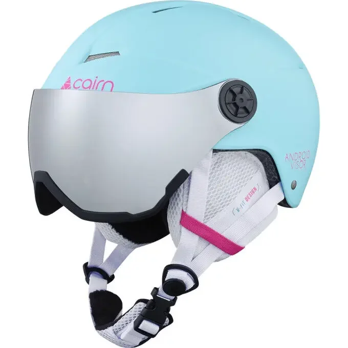 Vente Directe Casque de ski Cairn ANDROID VISOR J turquoise