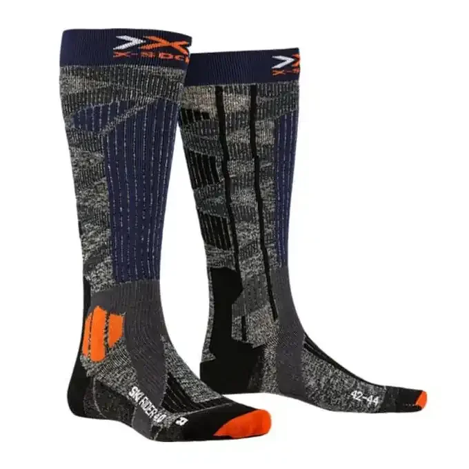 Vente Directe Chaussettes X-Socks SKI RIDER 4.0 Grey/Blue