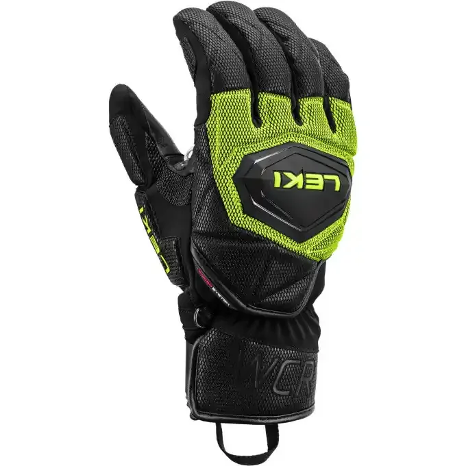Vente Directe Gants Leki WCR COACH 3D Black/Ice Lemon
