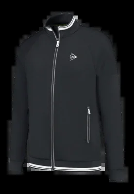Veste de Tennis Dunlop Boys AP Club Knitted Jacket Black