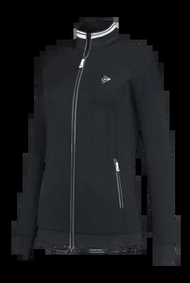 Veste de Tennis Dunlop Girls Ap Club Knitted Jacket Black