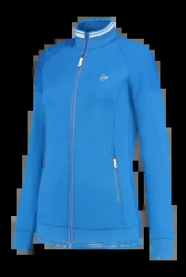 Veste de Tennis Dunlop Girls Ap Club Knitted Jacket Royal Blue