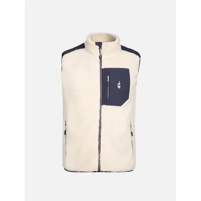 Veste sans manche en sherpa Aulp TARIK Greige Jusqu’à Épuisement Des Stocks