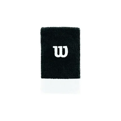 Wristband Wilson Extra Wide W Wristband Black White White