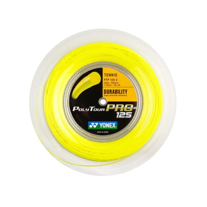 Yonex Cordaje de tenis Polytour Pro 125 bobina de 200 m